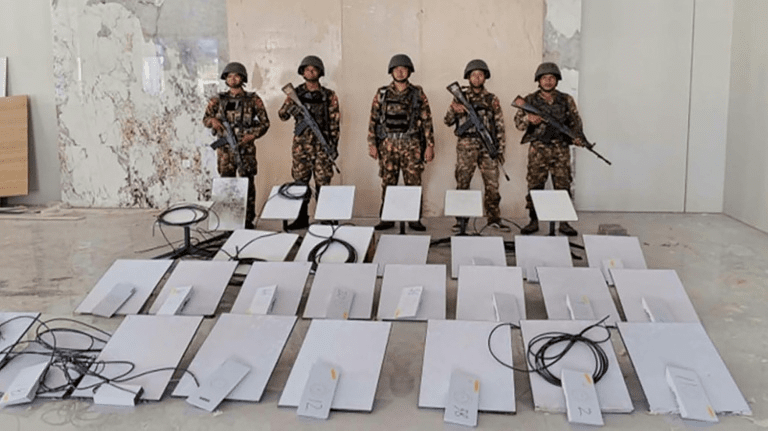 Myanmar’s military reported confiscating 30 Starlink terminals. Source: barrons.com